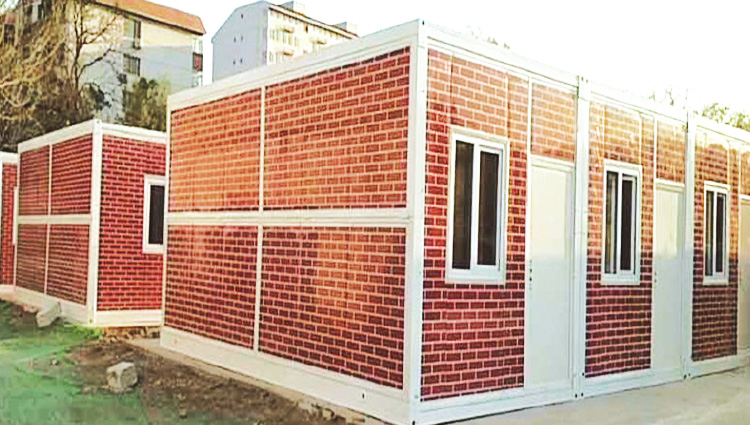 Brick pattern folding container, Brick pattern folding container room Abudhabi, dubai, sharjah, alain, ras al khaima, UAE