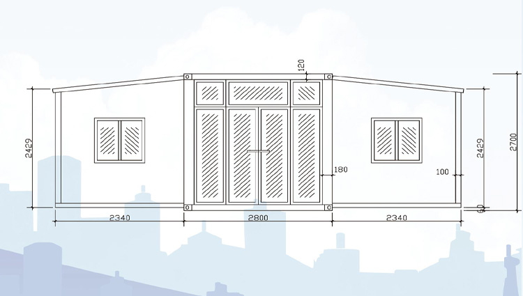 Double wing folding Container box, heerental dubai