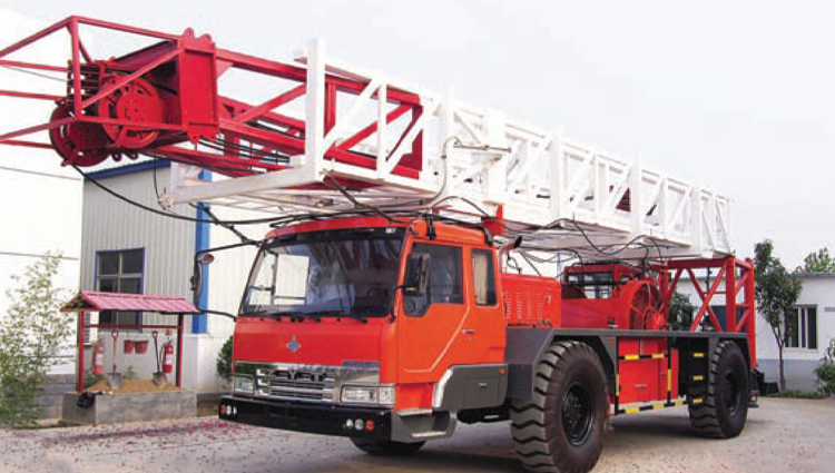 Wheel-Mounted Workover Rig, truck-mounted workover rig, carrier mounted workover rig, wheel mounted workover rig rental services