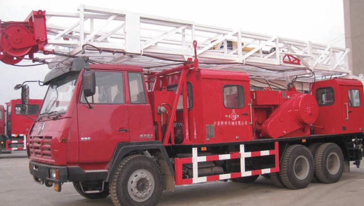 Workover Rig Without Guy line rental services, small workover rig, wind load guy lines 