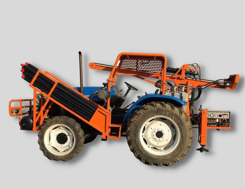 HD-T100 Tractor Drilling Rig, 100Meter Mud Drilling Equipment,40Meter Air drilling/Hammer drilling, Seismic Geophysical Equipment for rent and sale, lease